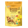 Package of tasty lemon-flavored ginger chews
