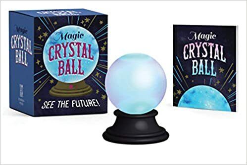 Magic crystal ball kit box, booklet and figure dispalyed