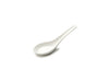 white plastic soup spoon