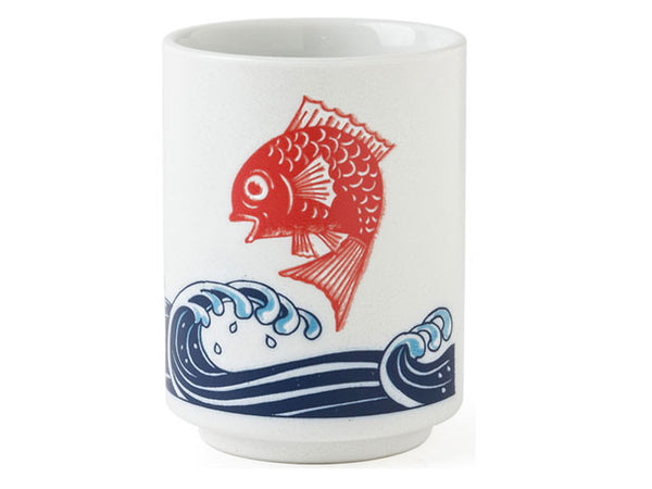 Red Tai(Fish) Teacup