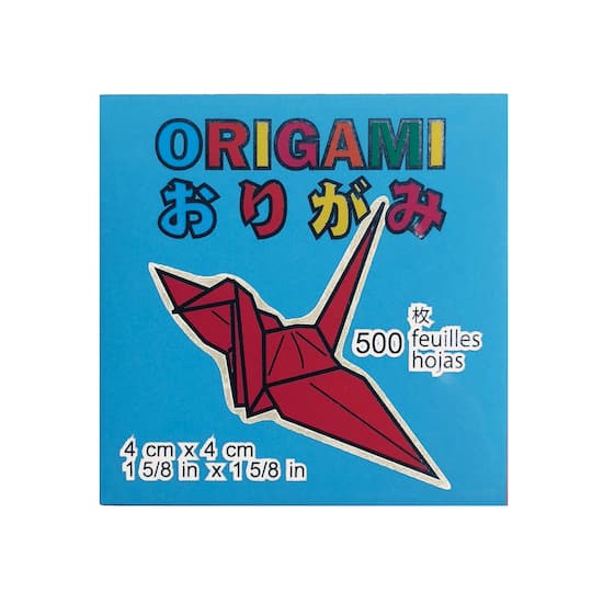 1.25"x1.25" assorted color origami paper