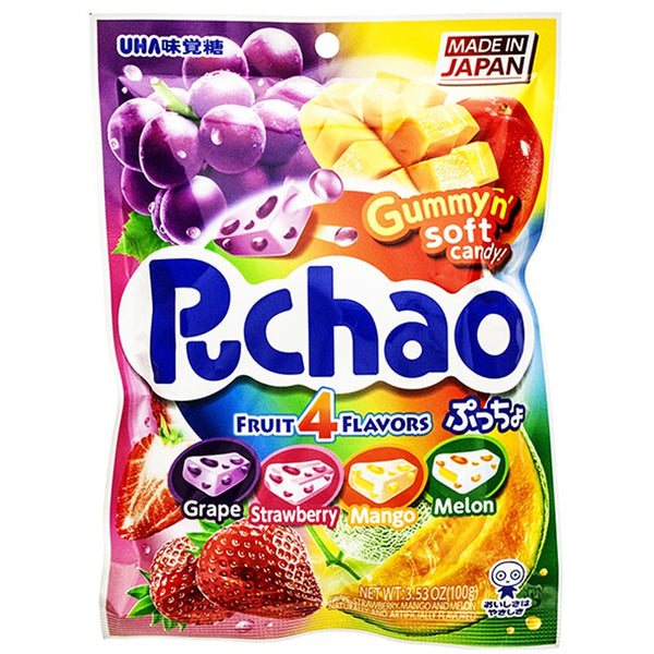 Bag of Puchao 4 Flavors gummy soft candy.