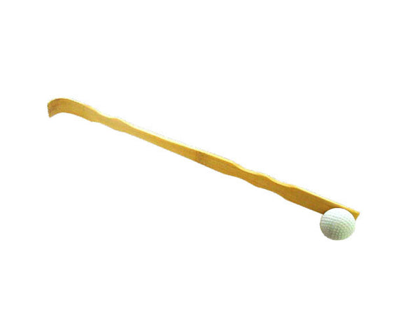 18" wooden back scratcher with massage ball at opposite end