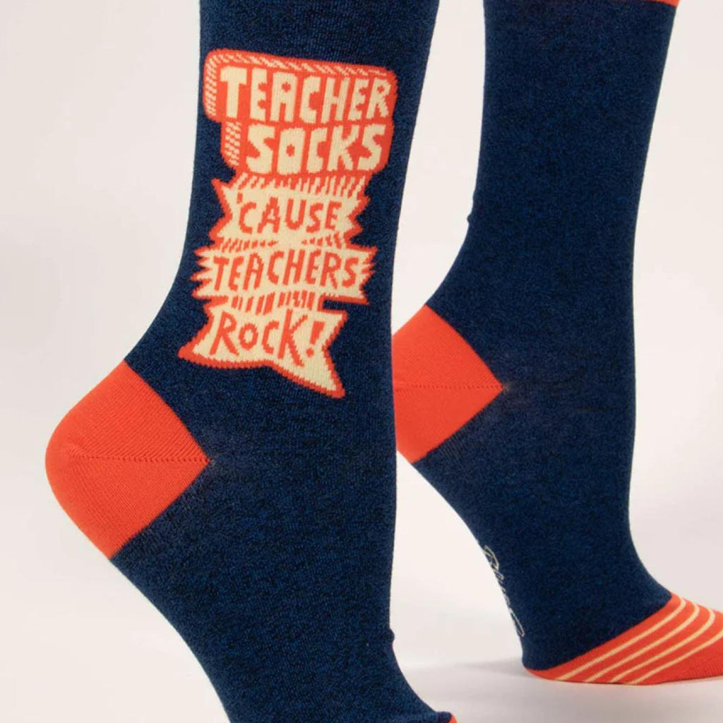 Teacher Socks 'Cause Teachers Rock Novelty Socks