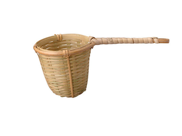 Traditional bamboo tea strainer