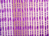 Acrylic Beaded Curtain - Oval Bead - Lavender close up
