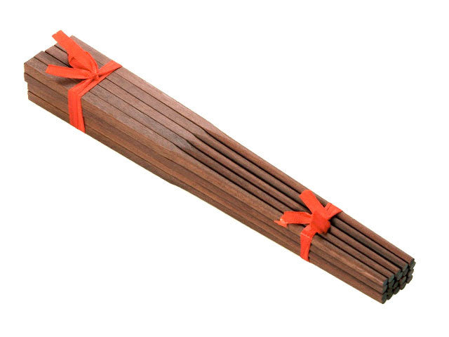 Red Wood Chopstick Set (10 pairs)