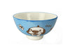 A light blue bowl decorated with an adorable zodiac dog