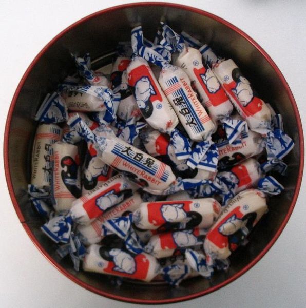 Tin of White Rabbit candy