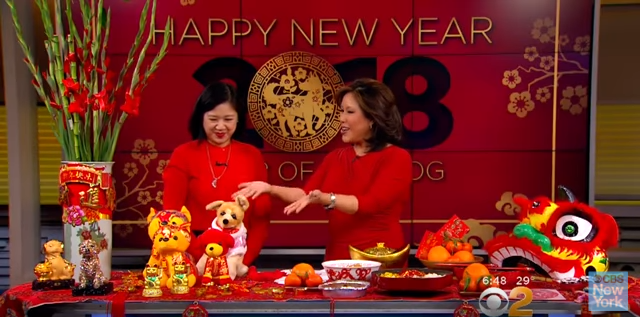 Pearl River Mart President Joanne Kwong talking to reporter Cindy Hsu on Cindy's show