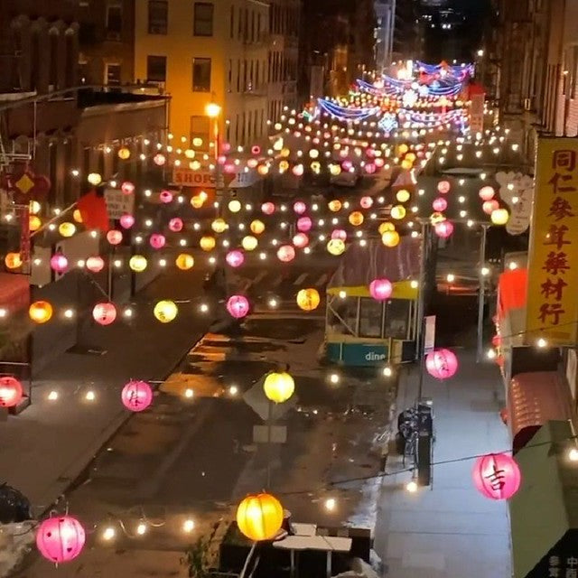 Lanterns on Mott Street