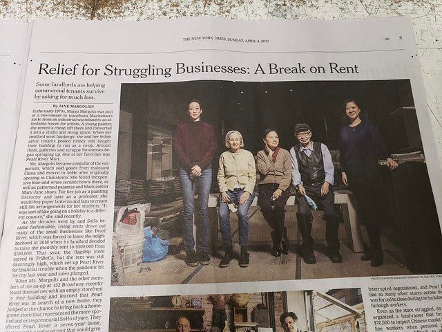 Photograph of New York Times article, "Yes, There Are Nice Landlords in New York"