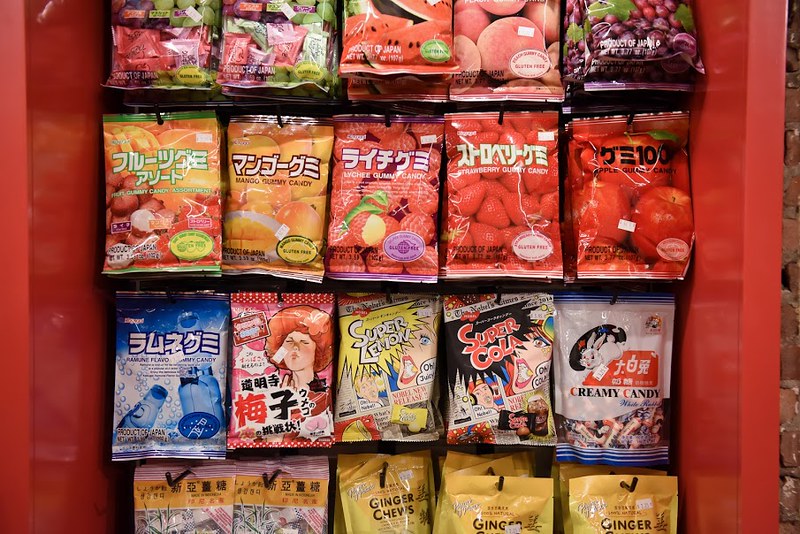 Asian candies display