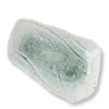 A raw, unpolished natural stone plate with a light gray and pale green coloration, featuring small dark inclusions, shown on a plain white background.