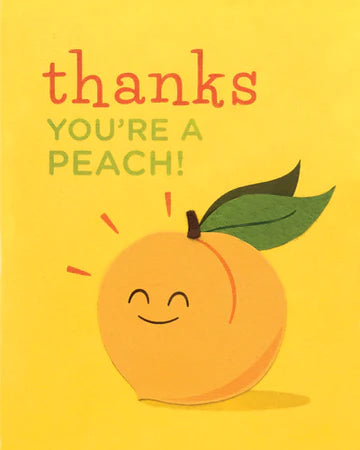Good Paper's "Thanks you're a peach" card