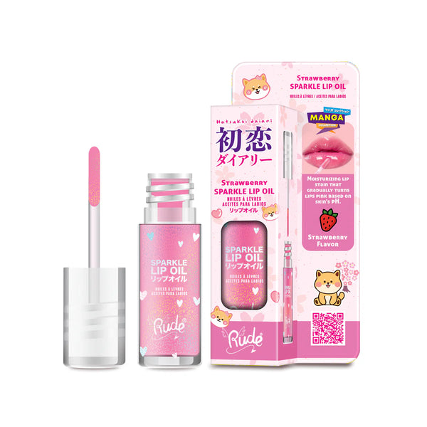 Manga Sparkle Lip Oil- Strawberry