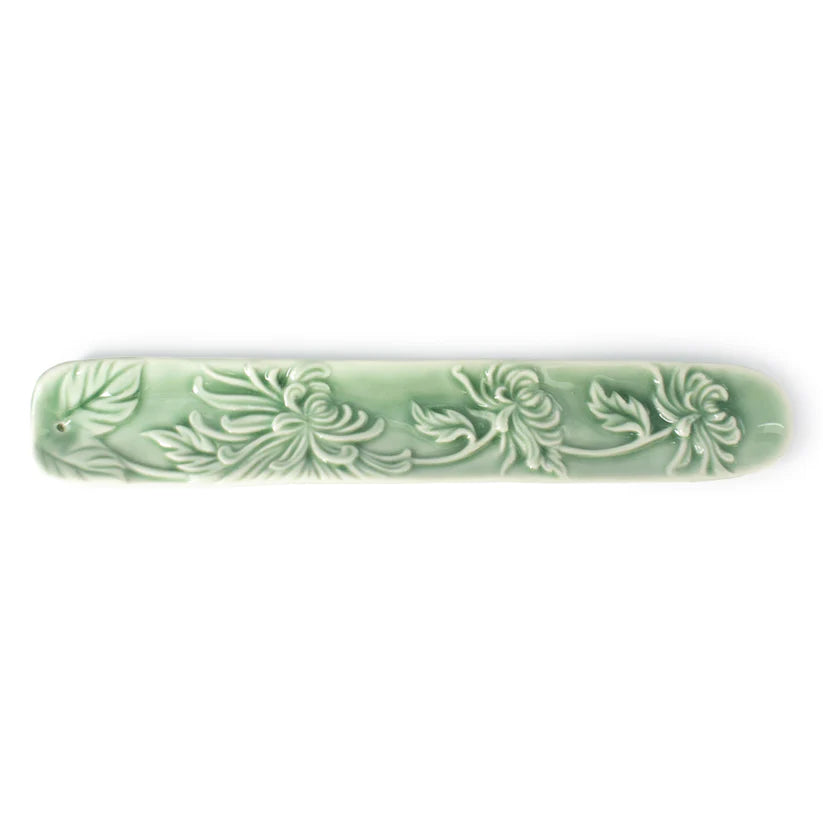 Embossed Chrysanthemum Incense Holder