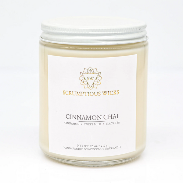 Cinnamon Chai Scented Candle in jar