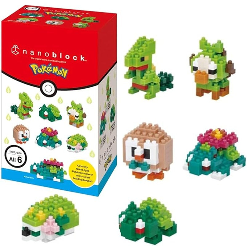 Nanoblock Mininano Pokemon Grass Type Blind Bag - Main Image