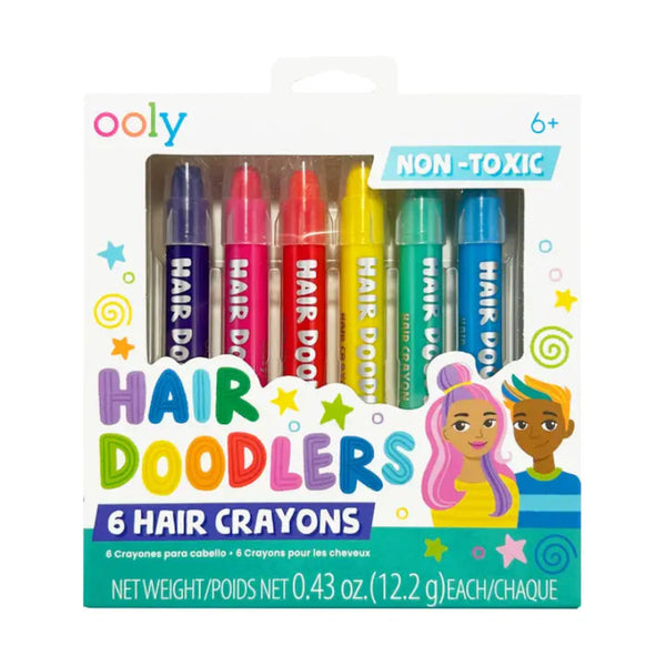 Hair Doodles Crayons-Set of 6