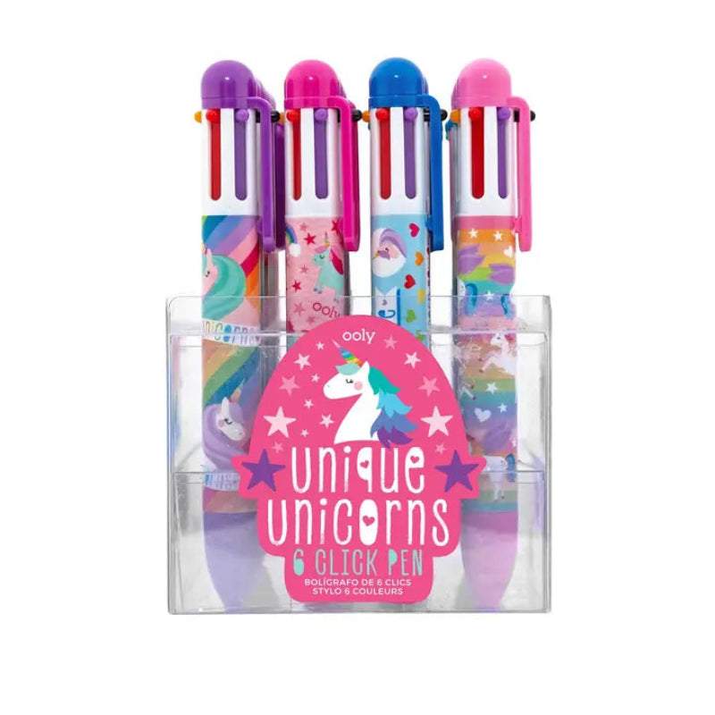 6 Click Pens-Unicorns