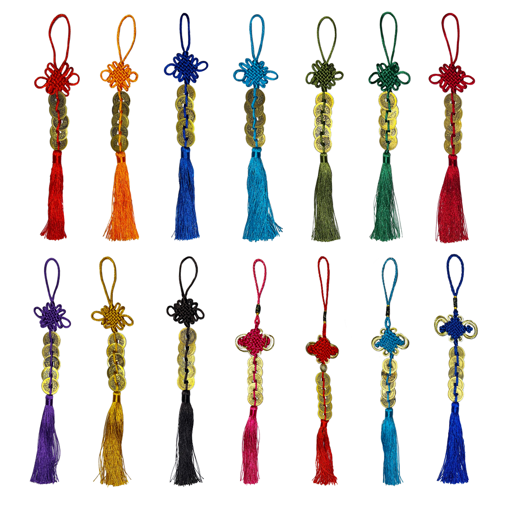 Lucky Coin Ornament with Tassel (5 Coins)