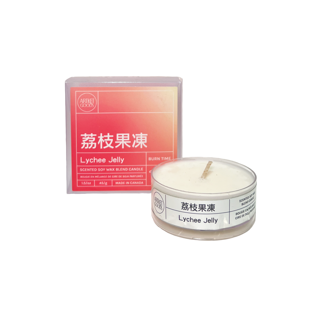ArtKet Goods Scented Maxi Tealight Candle - Lychee Jelly