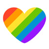 Rainbow Heart Embroidered Patch