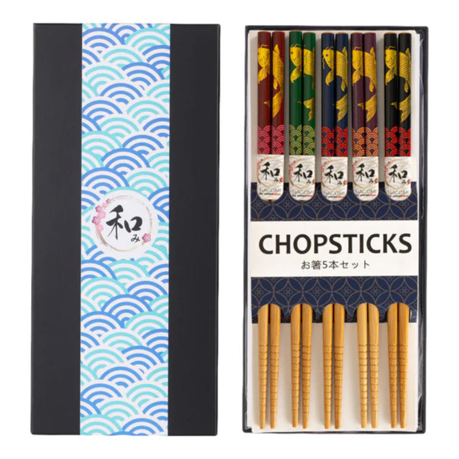 Satın alın Reusable 5 Pairs Handmade Natural Bamboo Chopsticks Japanese Satın alın Reusable 5 Pairs Handmade Natural Bamboo Chopsticks Japanese