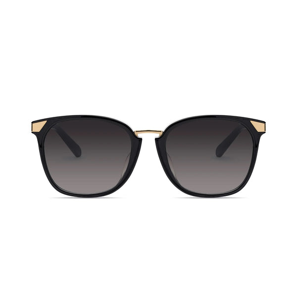 Front view of Covry - Vega Black Sunglasses