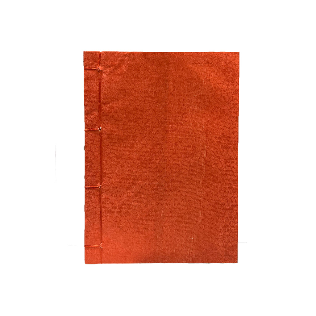 Silk Cover Hand Bound Journal - 5 x 7 Inch (Various Colors)