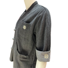 Denim Kimono Jacket with Longevity Character side