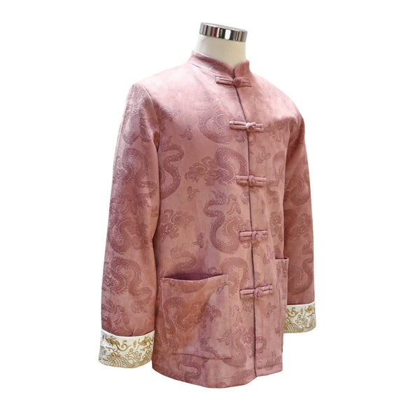 Tang Jacket With Full Dragon Print - Blush