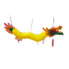 Colorful dragon decoration on a white background