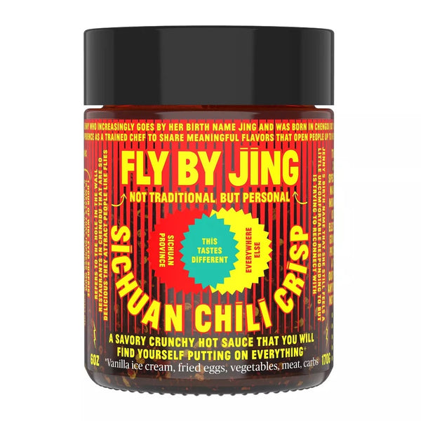 Fly By Jing Sichuan Chili Crisp - front of jar
