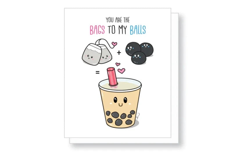 Bags To My Balls Boba Card