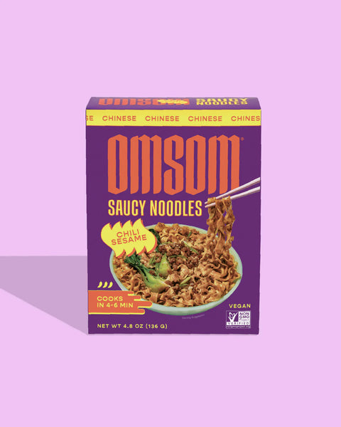 Omsom saucy noodles chili sesame