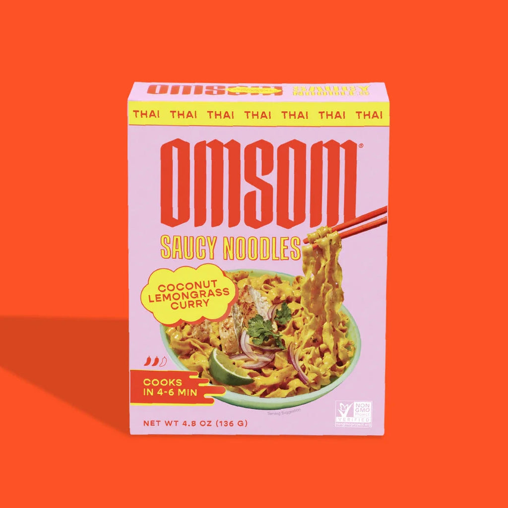 Omsom Saucy Noodles Coconut Lemongrass Curry