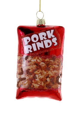 Bag of pork rinds hanging ornament