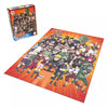 Naruto- never forget your friends puzzle set box alongside fully constructed puzzle 