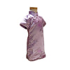 Girls Short Sleeve Brocade Dress - Lavender