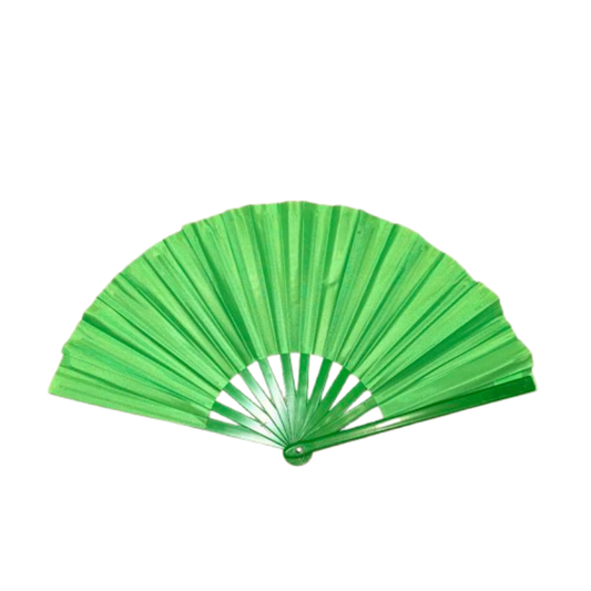 Solid Color Nylon Fabric Fan - Assorted Colors