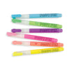 Magic Neon Puffy Pens. Individual pens are shown out of the packaging.