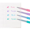 Oh My Glitter! Gel Pens - Set of 4. Comes in pink, purple, blue, and green.