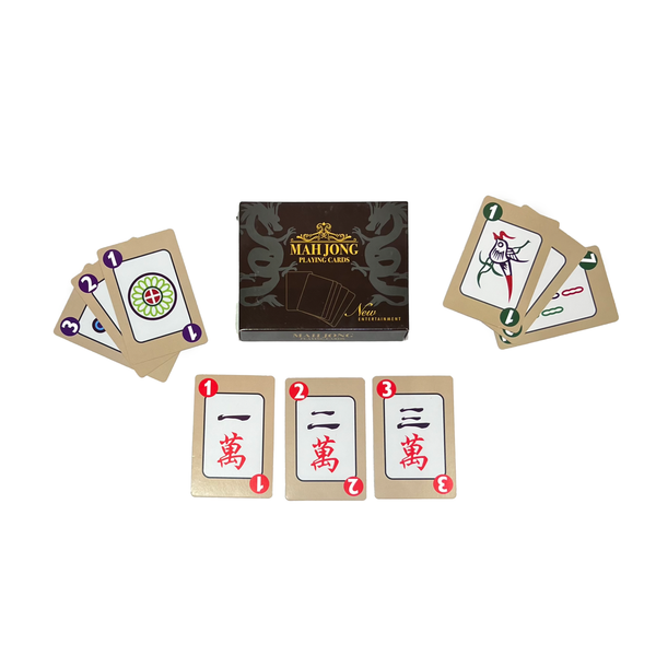 Mahjong card game with box