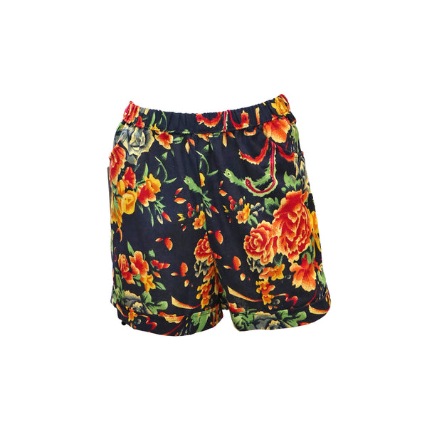 Dongbei Flower Shorts - Charcoal