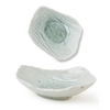 Two marble-patterned ceramic bowls on a white background