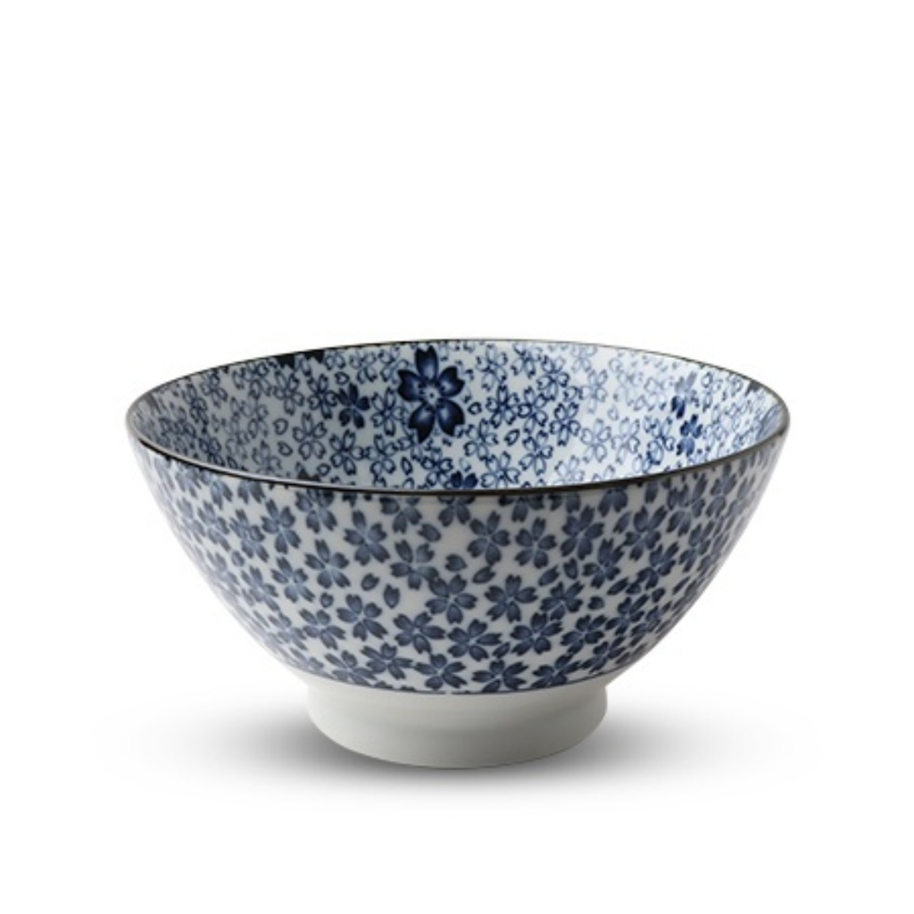 Blue on White Classic Pattern Noodle Bowl