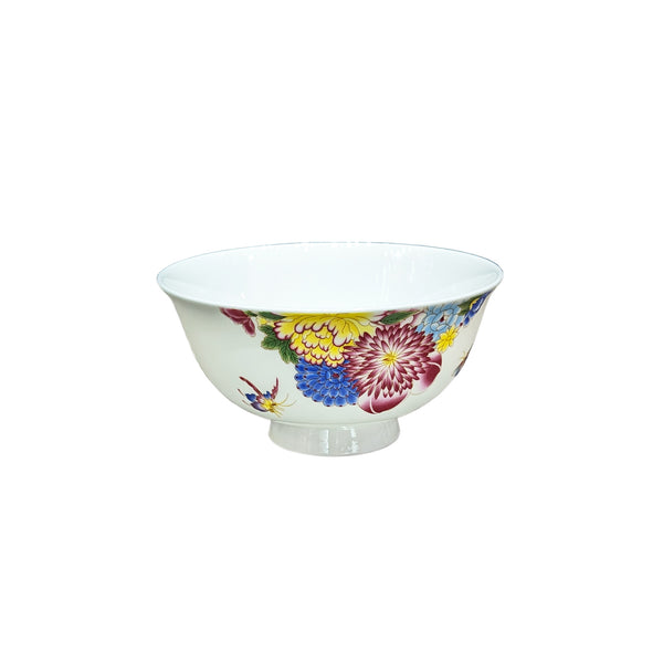 Chrysanthemum and Butterfly Rice Bowl