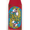 Red envelope with a horse design on a red background